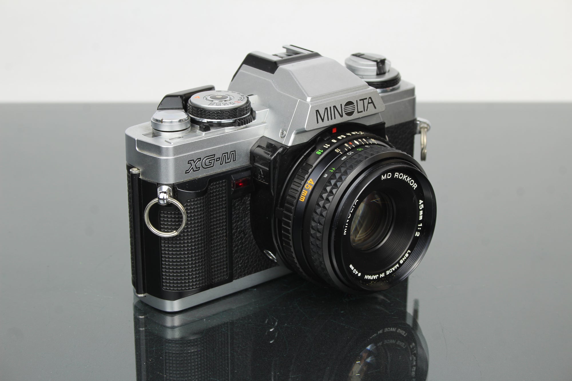 Minolta XG-M + 45mm 1:2 Minolta MD Rokkor lens