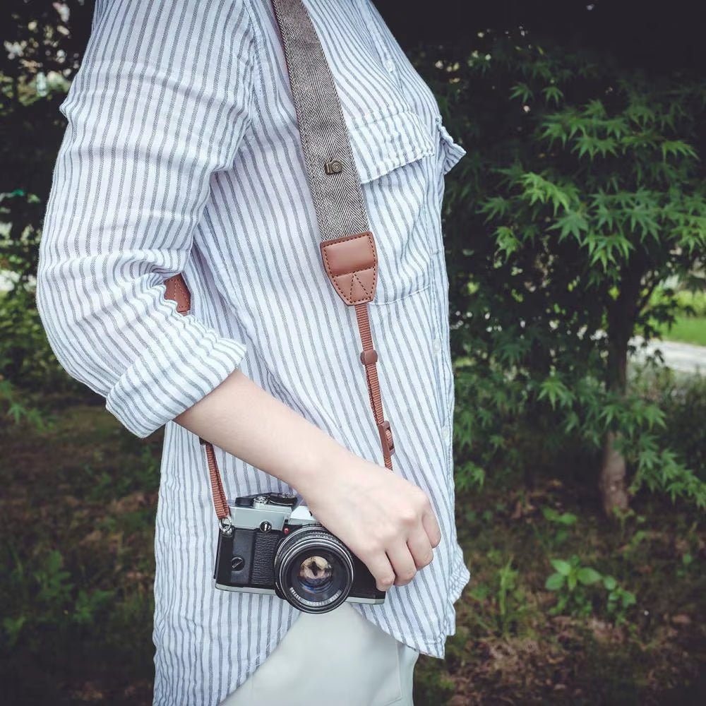 Vintage - Style Cotton Camera Neck Strap for SLR & DSLR Cameras - Dutch|Thrift